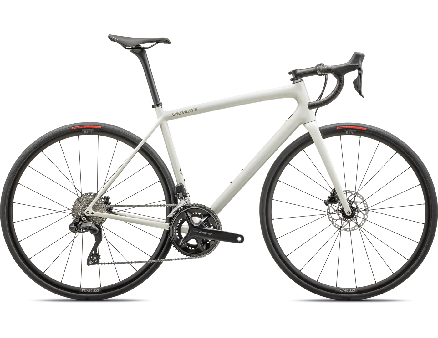 Aethos Comp - Shimano 105 Di2 - GLOSS DUNE WHITE METALLIC SPRUCE