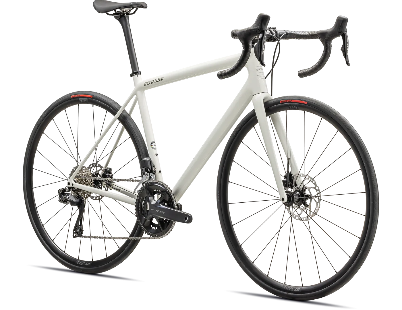 Aethos Comp - Shimano 105 Di2 - GLOSS DUNE WHITE METALLIC SPRUCE