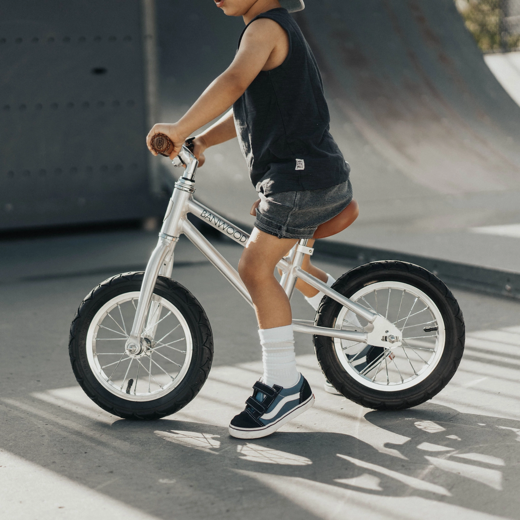 Banwood First Go Balance Bike - Chrome