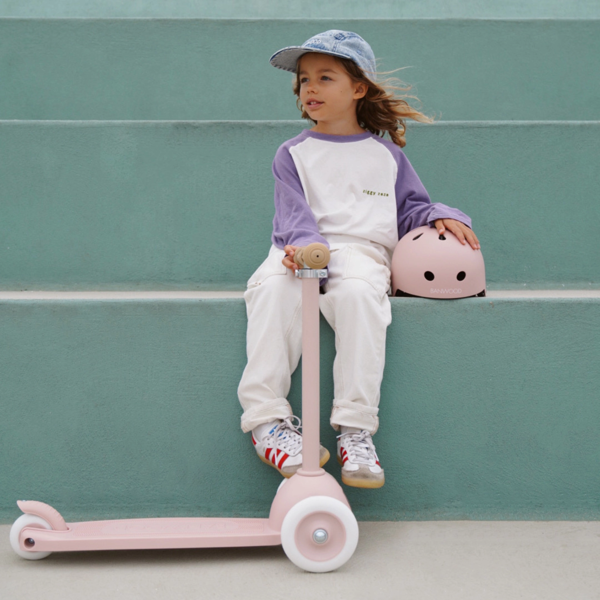 Banwood Kids Eco Scooter - Faded Pink