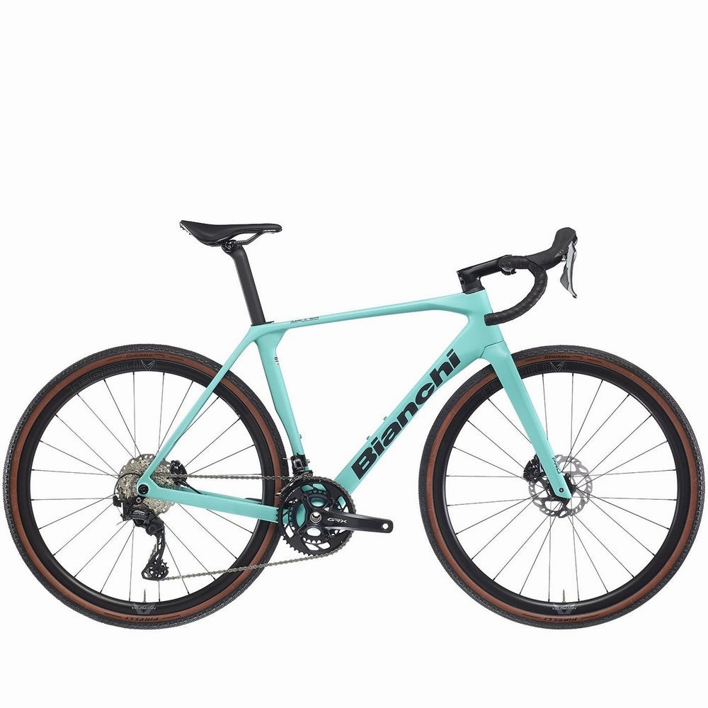 Bianchi Impulso Pro Gravel Bike GRX 820 - Celeste/Graphite
