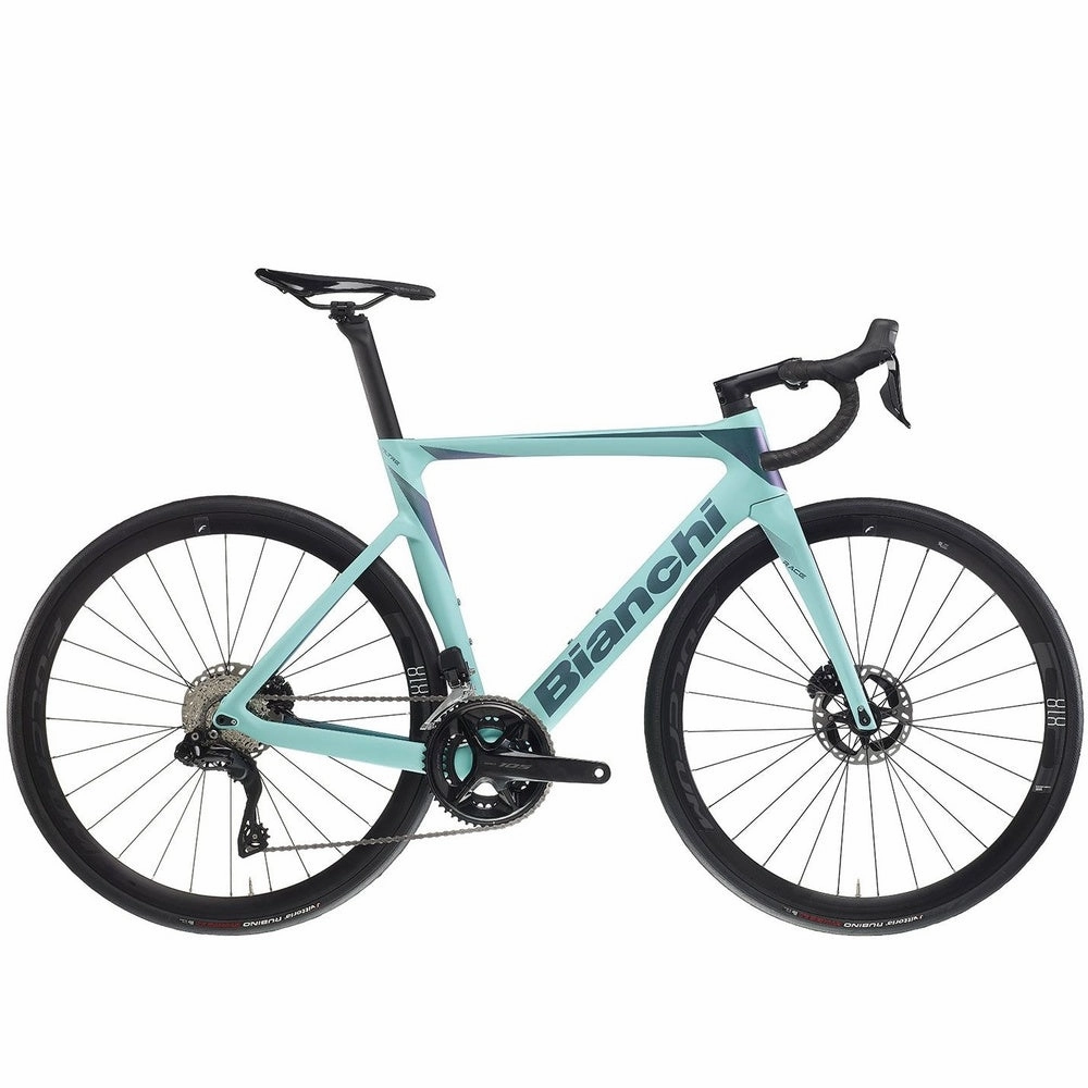 Bianchi Oltre Race Road Bike 105 - Celeste/Iridium