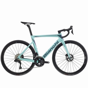 Bianchi Oltre Race Road Bike 105 - Celeste/Iridium