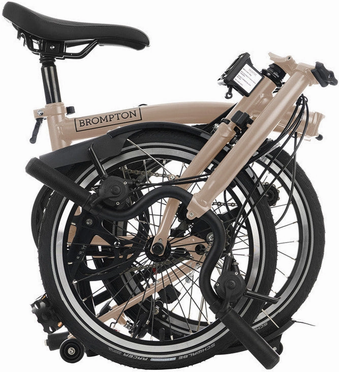 Brompton C Line H12 Folding Bike - Dune Sand
