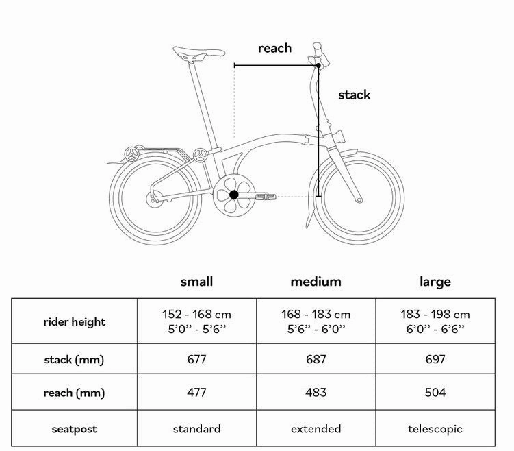Brompton G Line Large Folding Bike - Traildust White