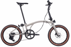 Brompton G Line Large Folding Bike - Traildust White
