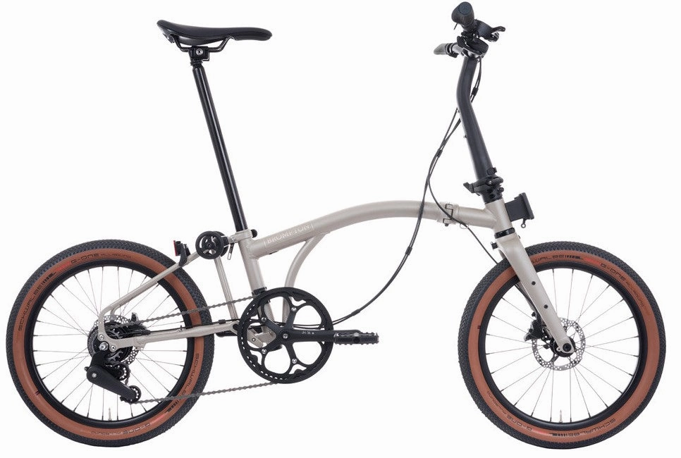 Brompton G Line Large Folding Bike - Traildust White