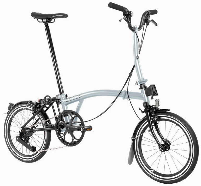 Brompton P Line M12 Folding Bike - Lunar Ice