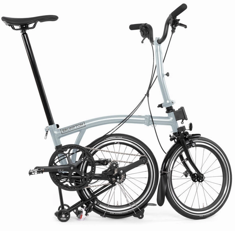 Brompton P Line M12 Folding Bike - Lunar Ice