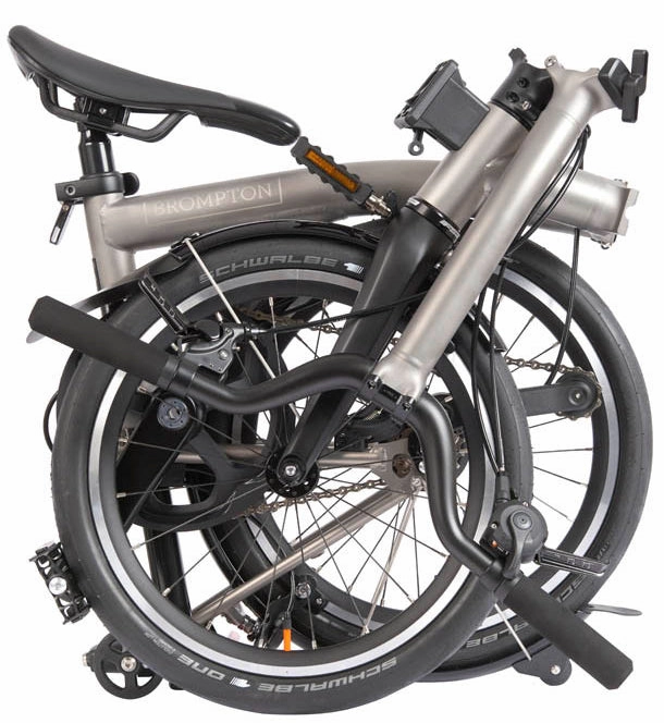 Brompton T Line M4 Folding Bike - Titanium