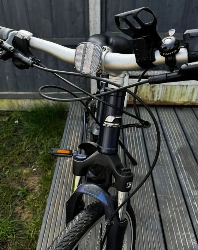Carrera Crossfuse Mens Electric Hybrid Bike 2021