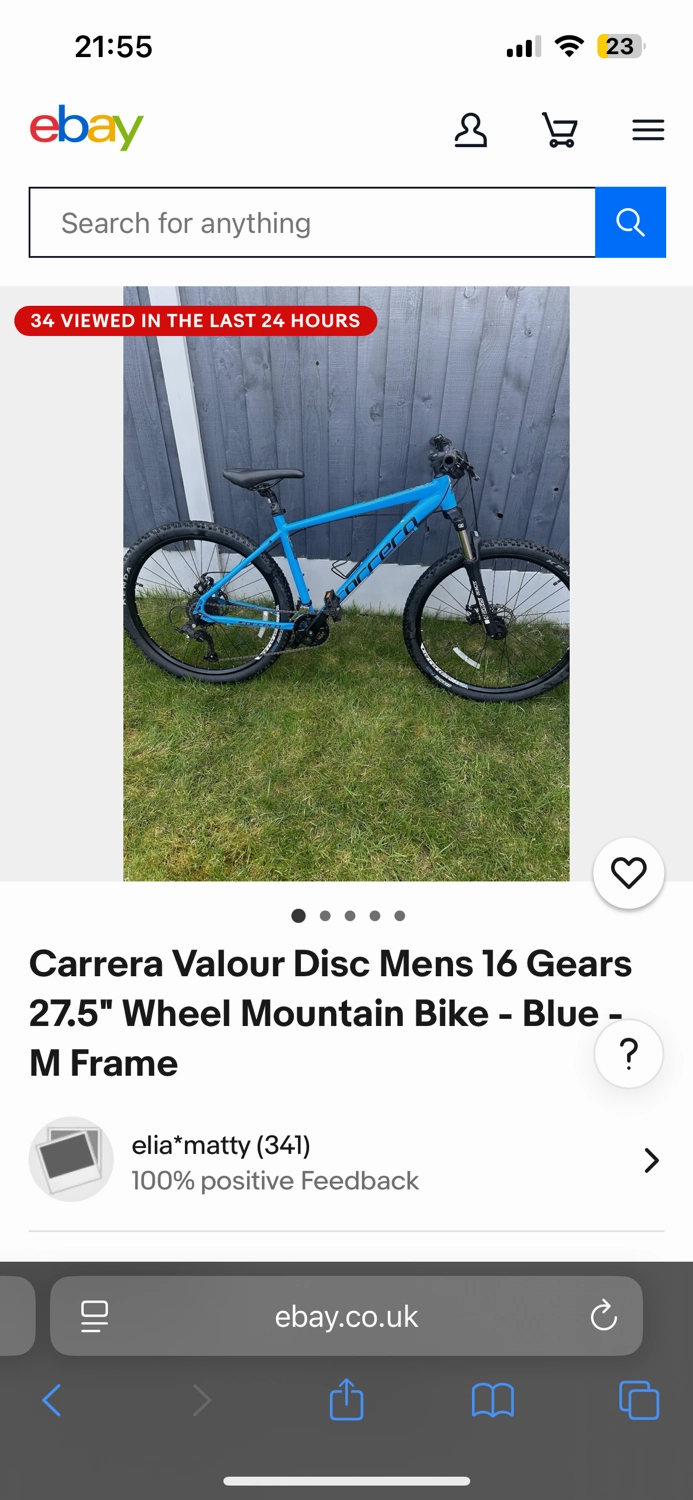 Carrera Valour Disc Mens Mountain Bike 2023