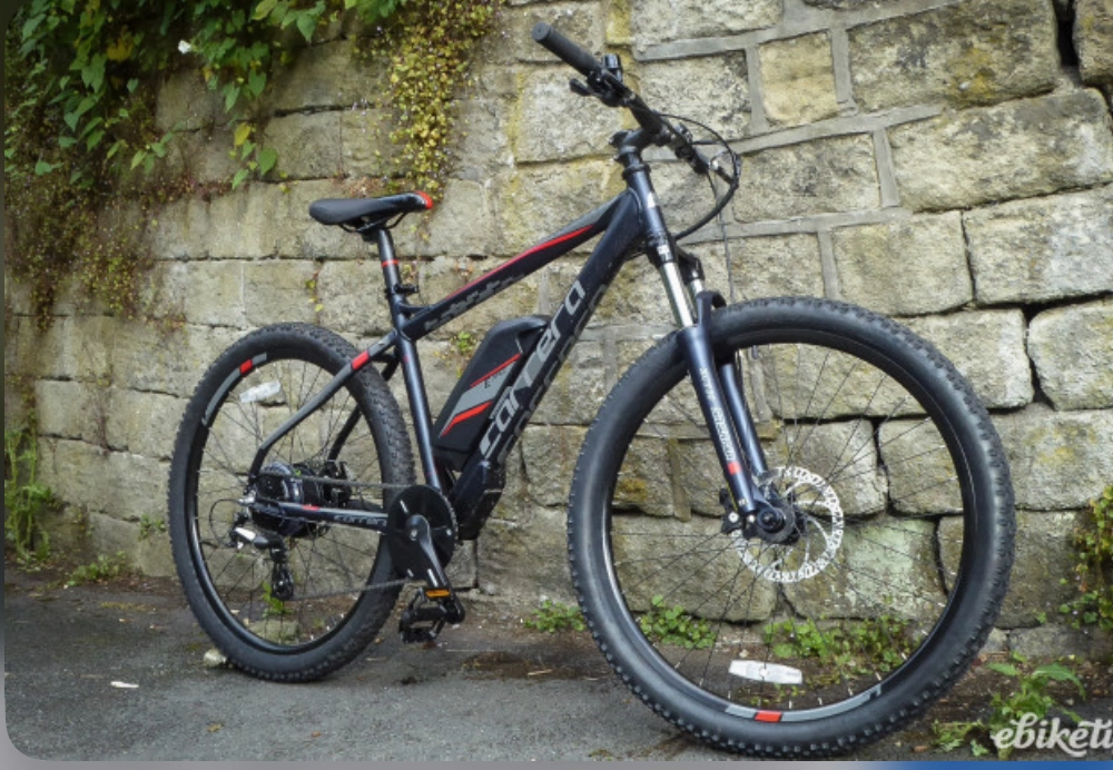Carrera Vengeance E Mens Electric Mountain Bike Microshift 2.1 2023