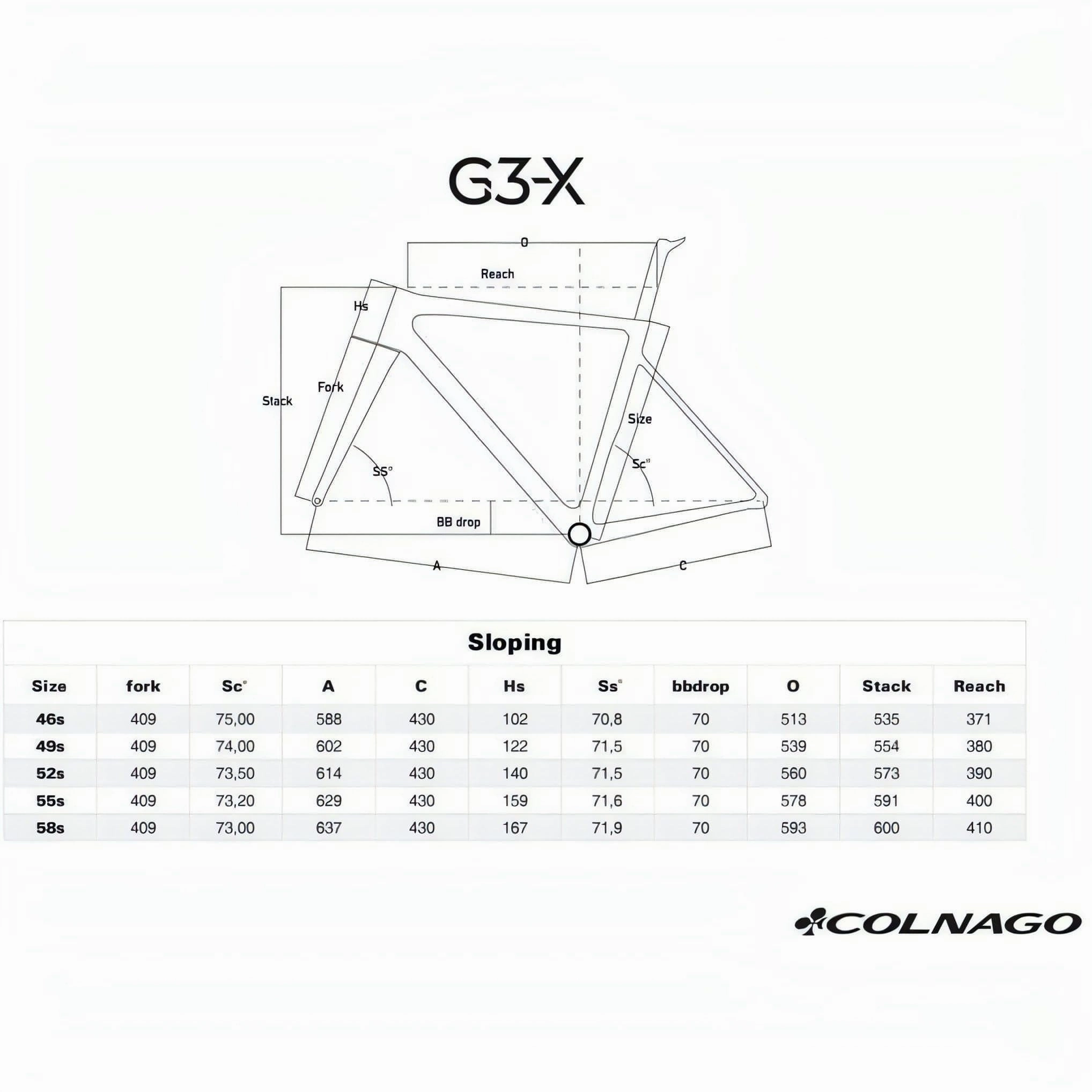 Colnago G3X Shimano GRX 1x Carbon Gravel Bike 2023 - Black