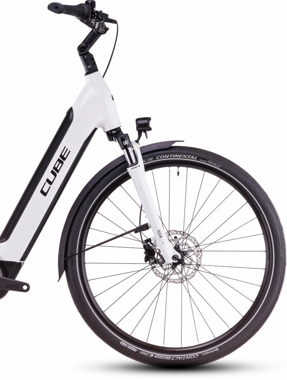 Cube Supreme Hybrid Comfort One 500 Electric Hybrid Bike 2025 - Metallic White
