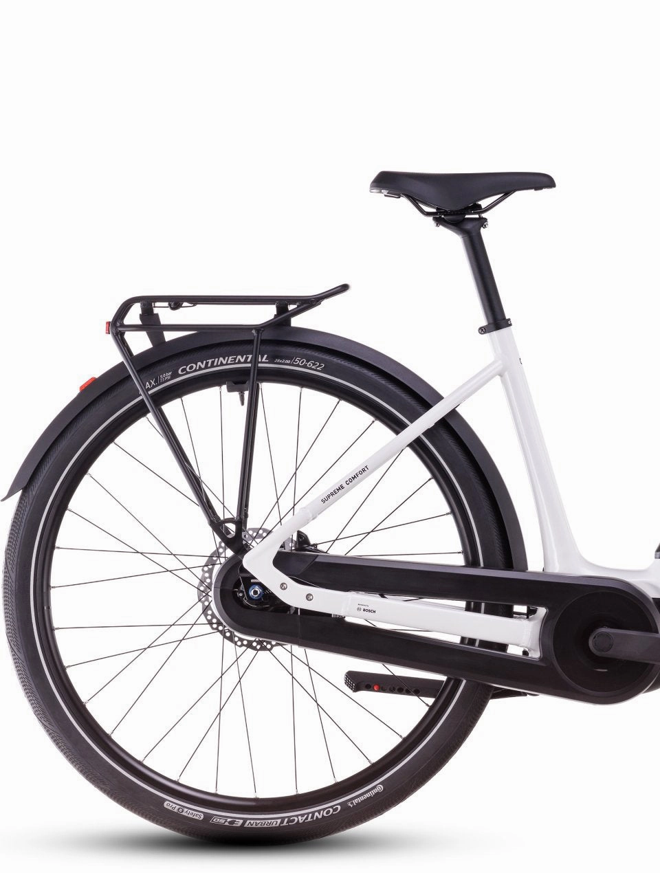 Cube Supreme Hybrid Comfort One 500 Electric Hybrid Bike 2025 - Metallic White