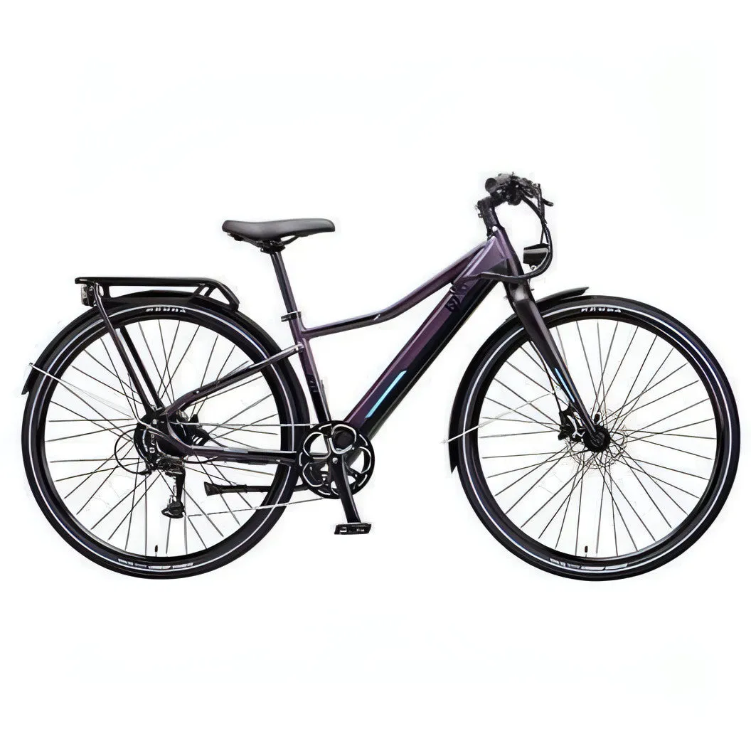 Ezego Commute INT Unisex Electric Hybrid Bike - Purple