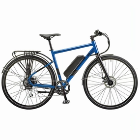 Ezego Commute EX Electric Hybrid Bike - Matt Metallic Blue