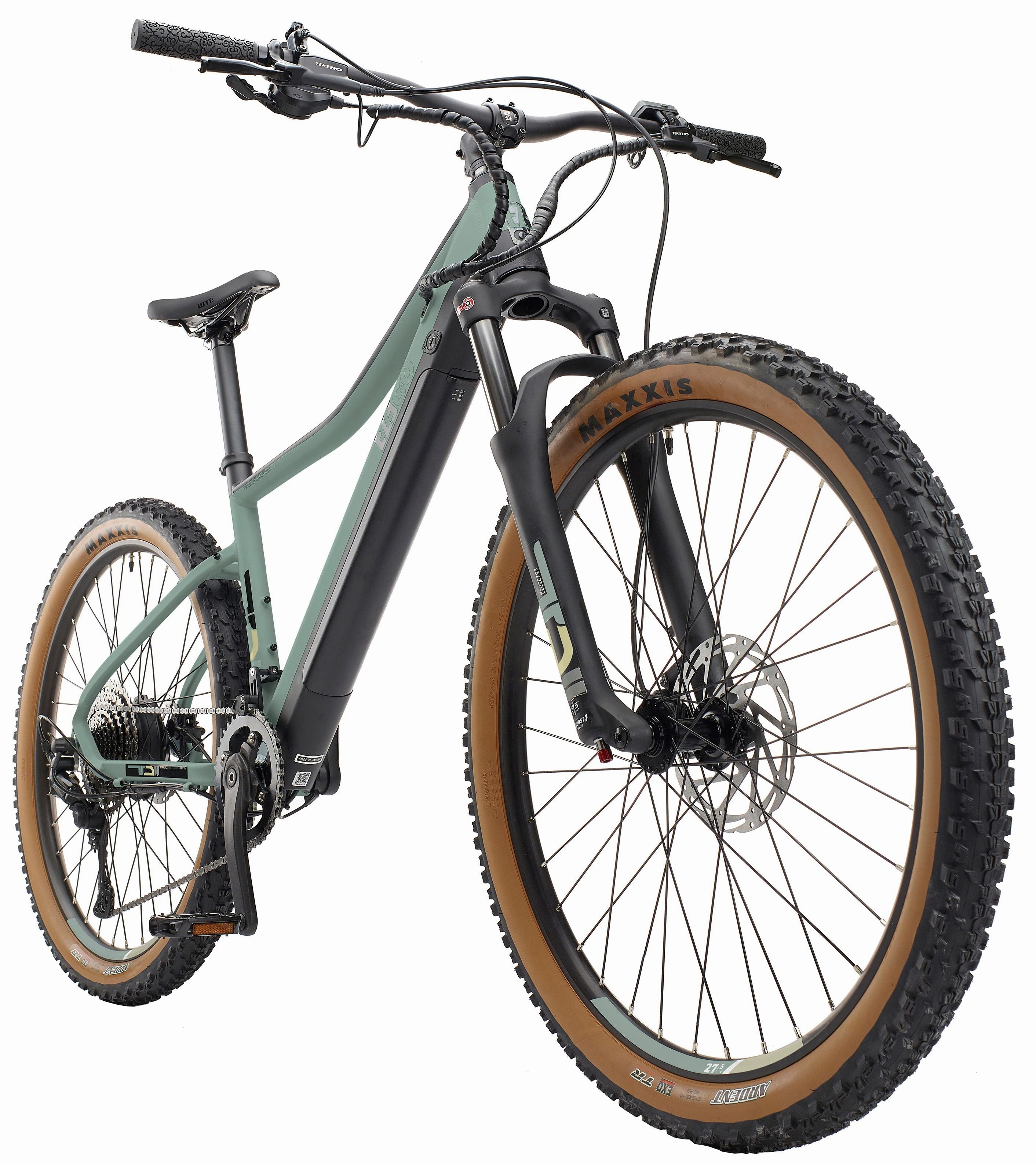 Ezego Trail Destroyer II Electric Mountain Bike - Army Green