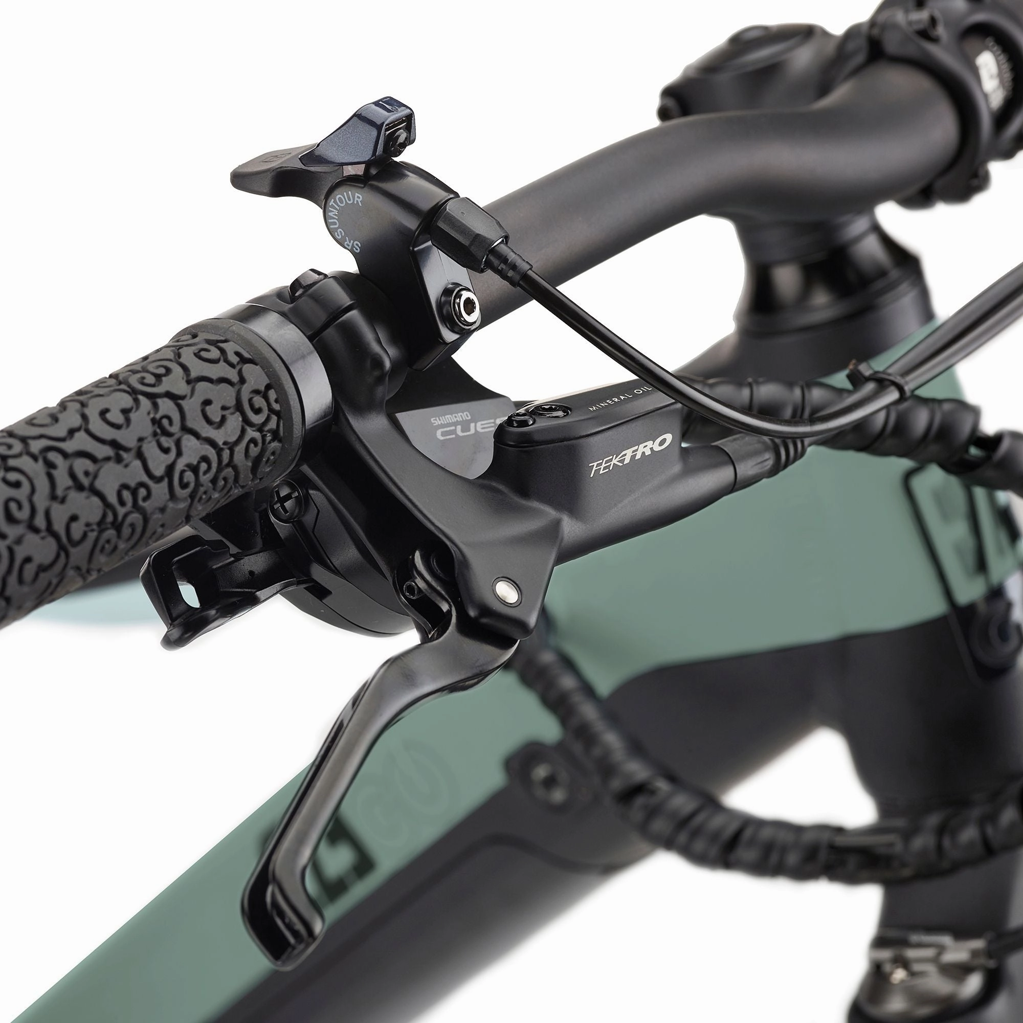 Ezego Trail Destroyer II Electric Mountain Bike - Army Green