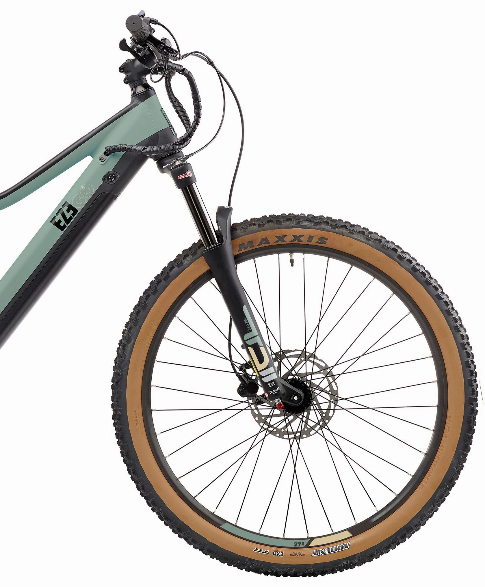 Ezego Trail Destroyer II Electric Mountain Bike - Army Green