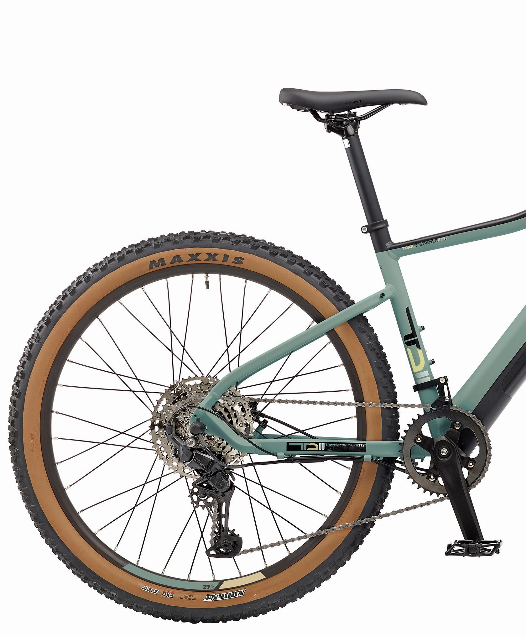Ezego Trail Destroyer II Electric Mountain Bike - Army Green
