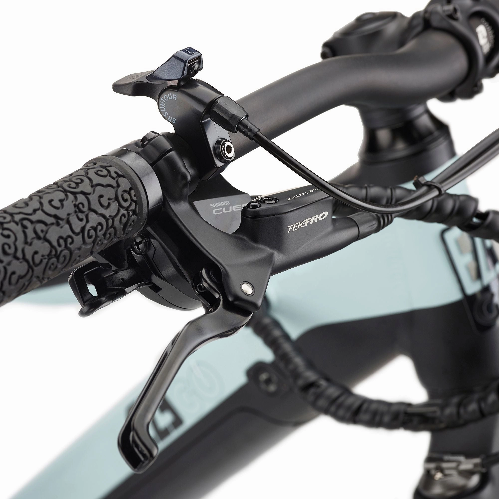 Ezego Trail Destroyer II Electric Mountain Bike - Ice Blue