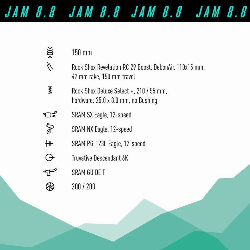 Focus JAM 8.8 Carbon Mountain Bike  Carbon Raw - Save 53%