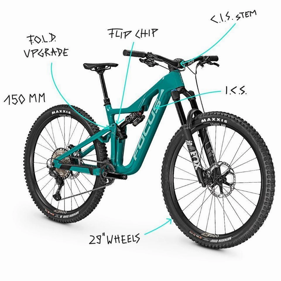 Focus JAM 8.9 Carbon Mountain Bike  Blue Green