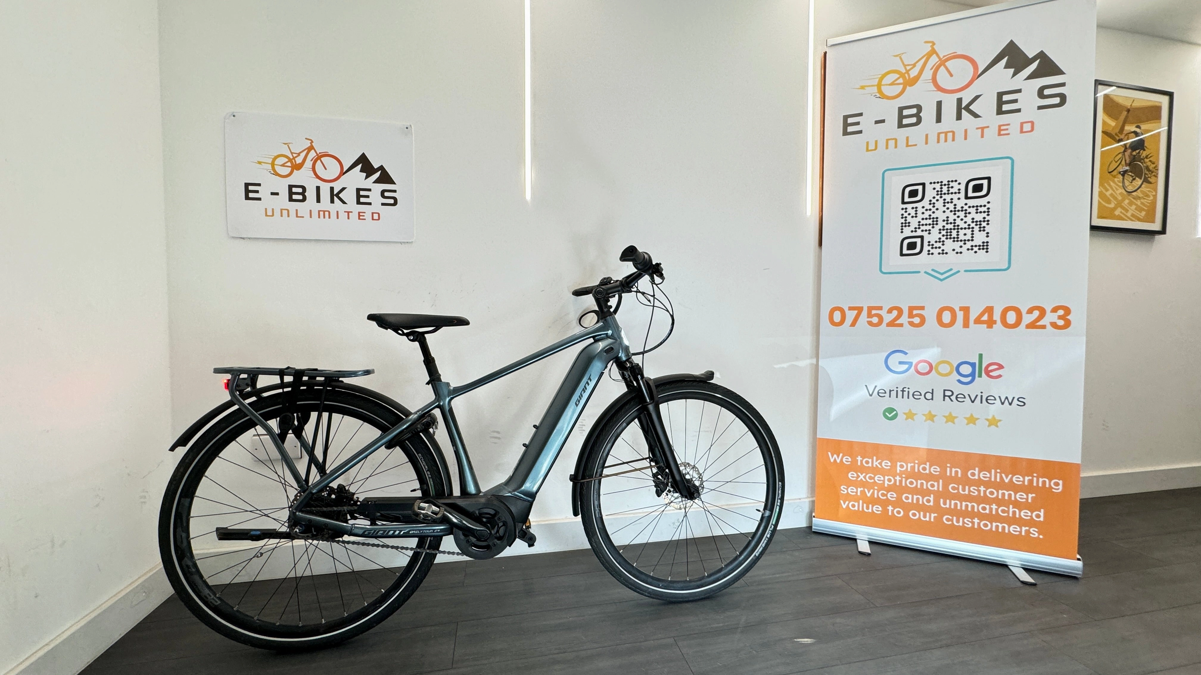 Giant DailyTour E  2 SMALL Dash D GTS Electric Bike Touring Steel Blue