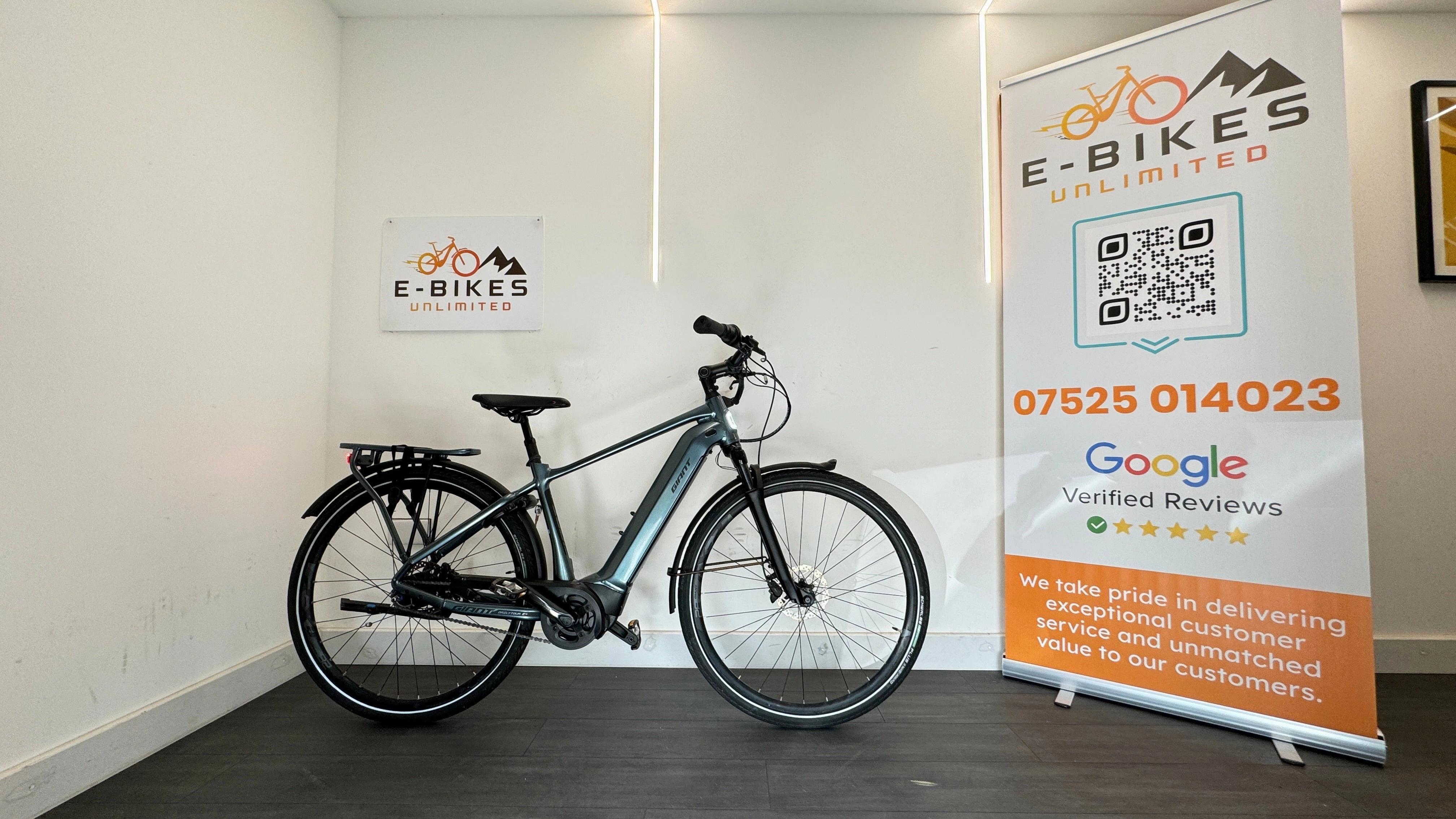 Giant DailyTour E  2 SMALL Dash D GTS Electric Bike Touring Steel Blue