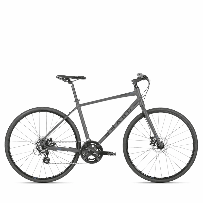 Haro Aeras Commuter Bike - Charcoal