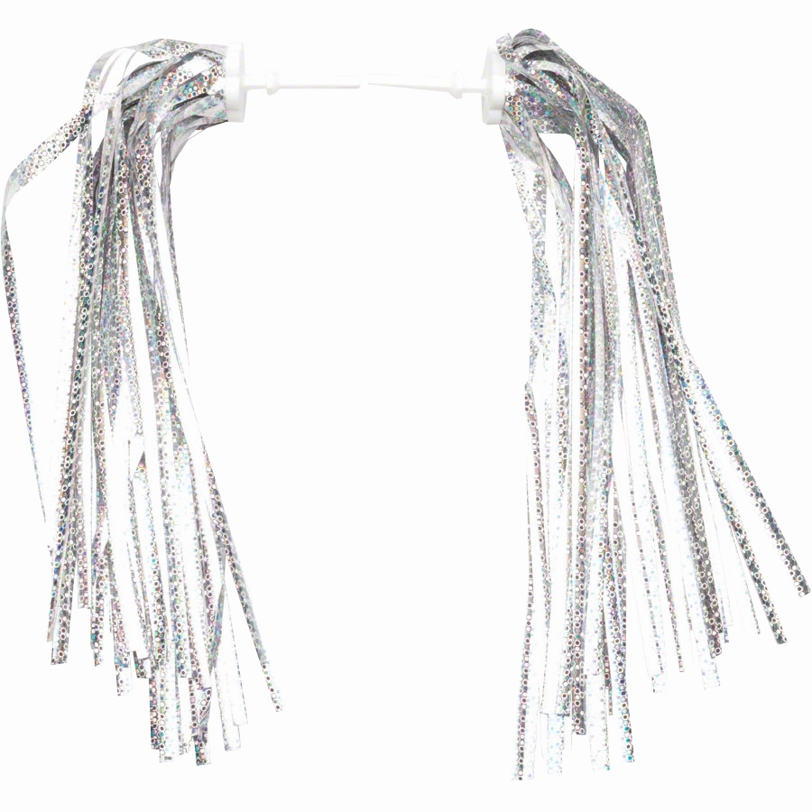 Kid's Bike Streamers Silver-Platinum