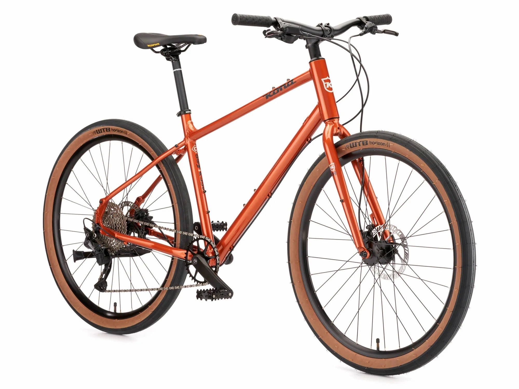Kona Dew Plus Flat Bar Road Bike - Orange Rust