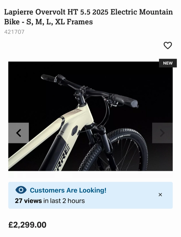 Lapierre Overvolt HT 5.5 2025