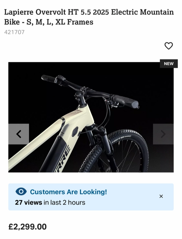 Lapierre Overvolt HT 5.5 2025