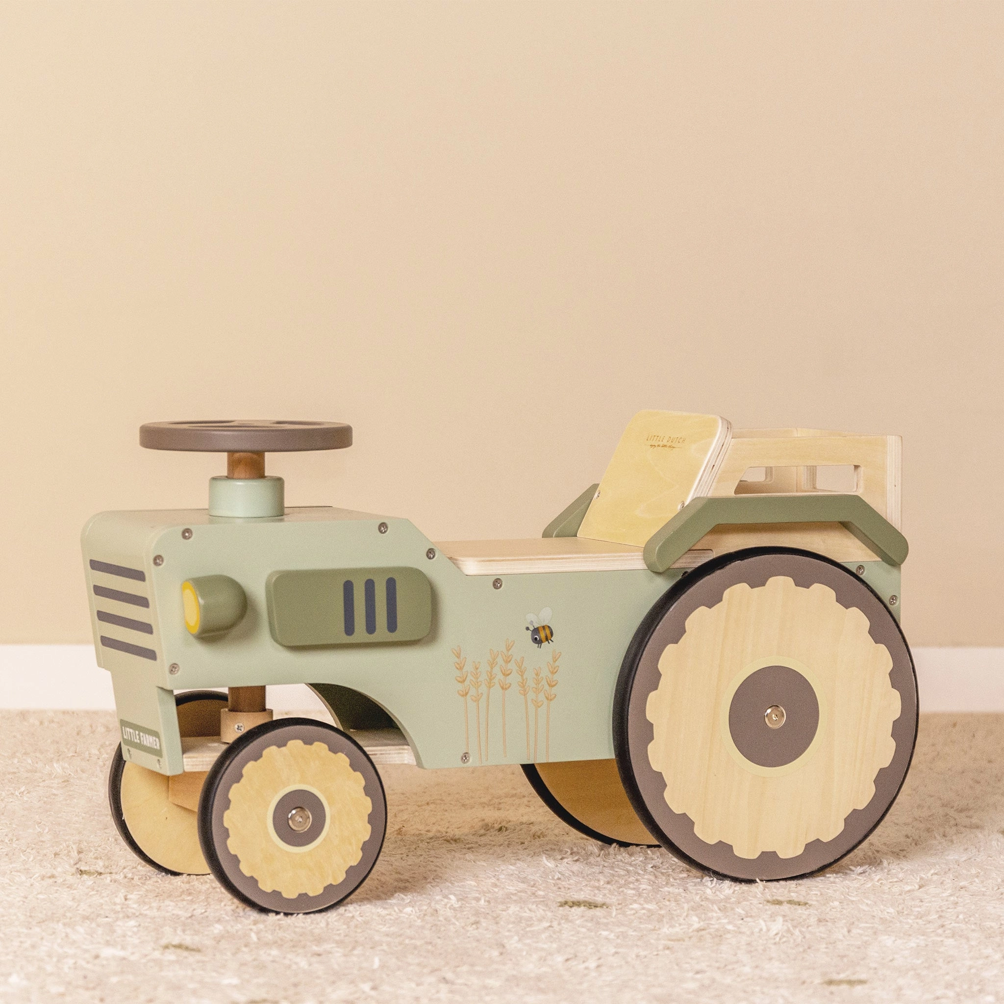 Little Dutch Wooden Ride On Tractor - Little Farm