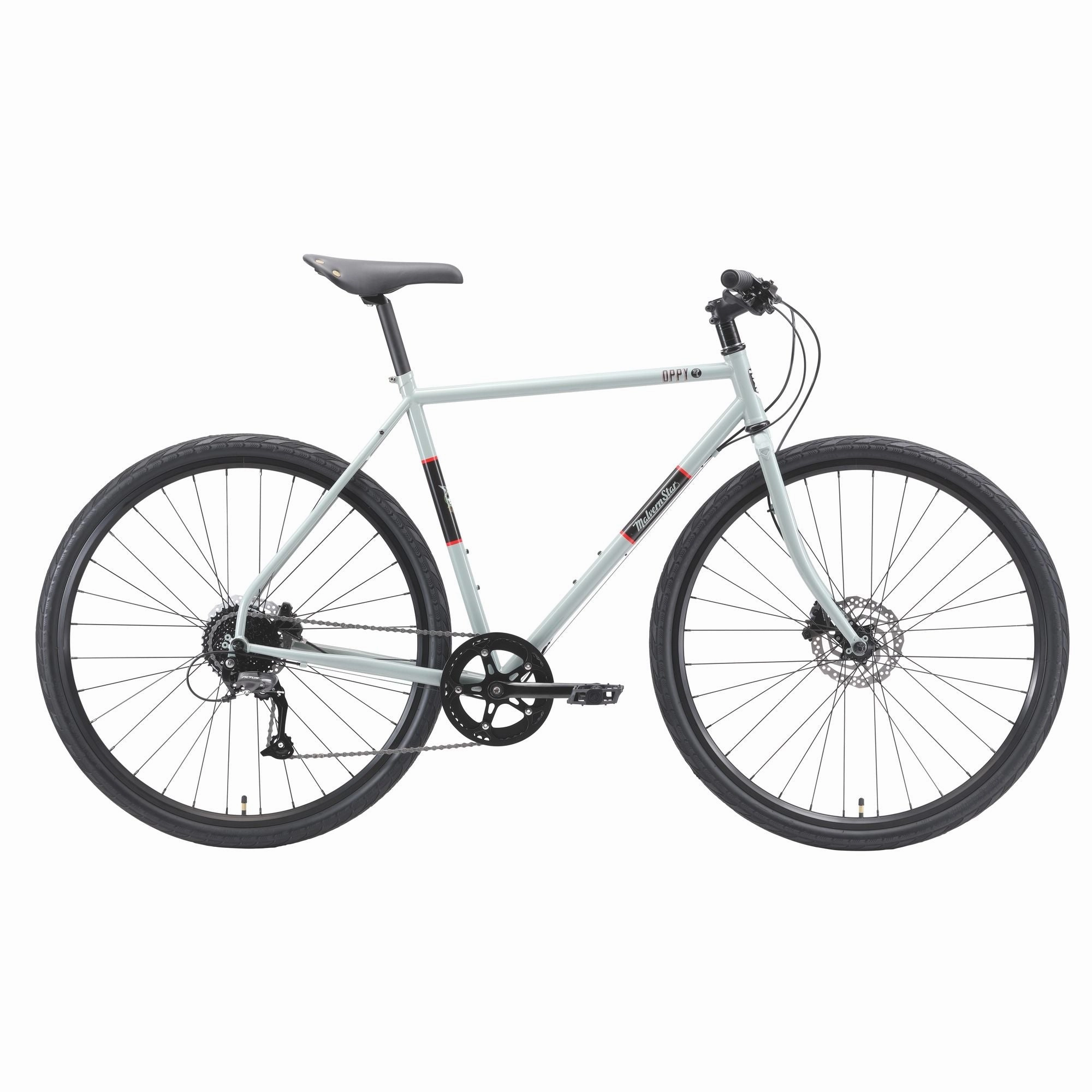 Malvern Star Oppy SF2 Commuter Bike - Light Grey/Red