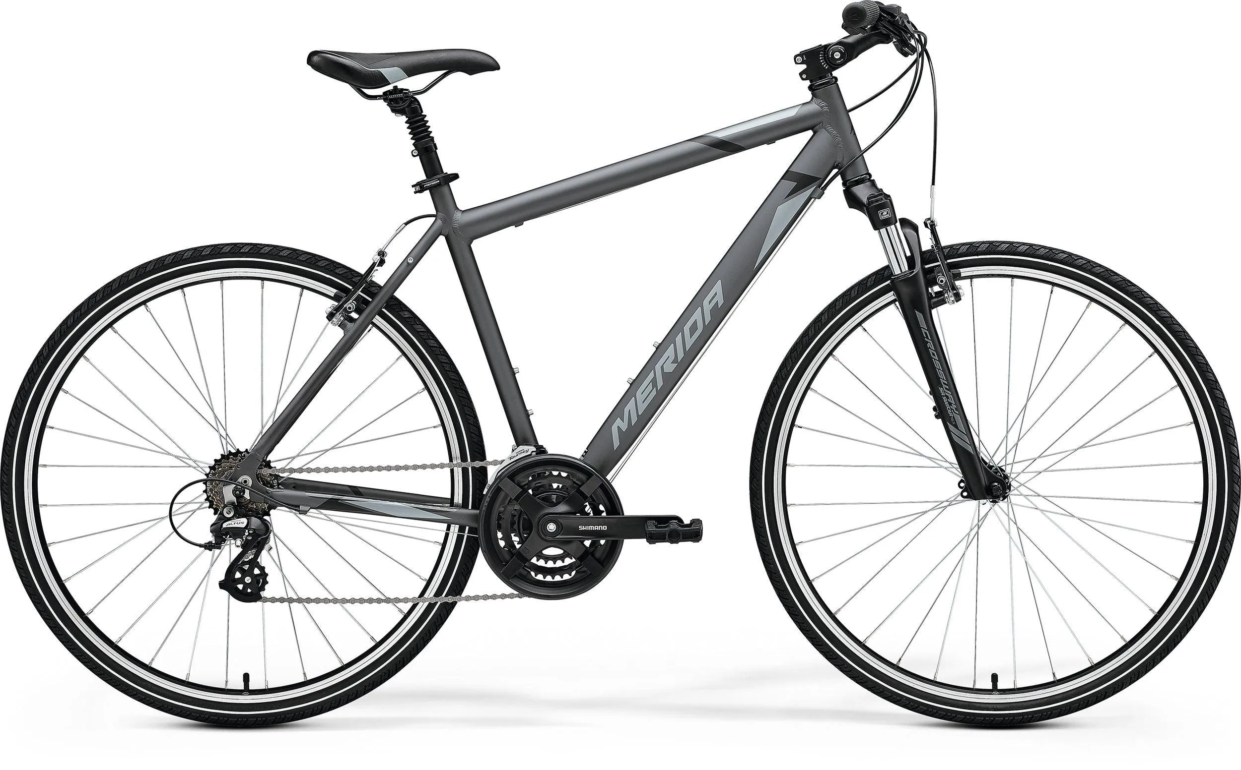 Merida Crossway 10-V (Dark Silver/Grey/Black)