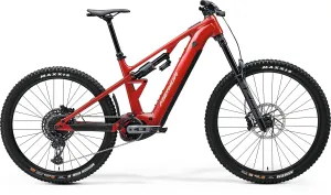 Merida eOne-Eighty 700 Electric Full Suspension Mountain Bike 2025 - Glossy Heritage Red
