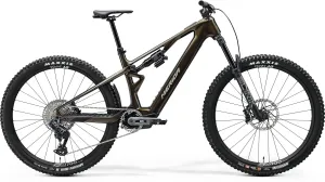 Merida eOne-Sixty SL 8000 Carbon Electric Full Suspension Mountain Bike 2025 - Glossy Guarded Gold