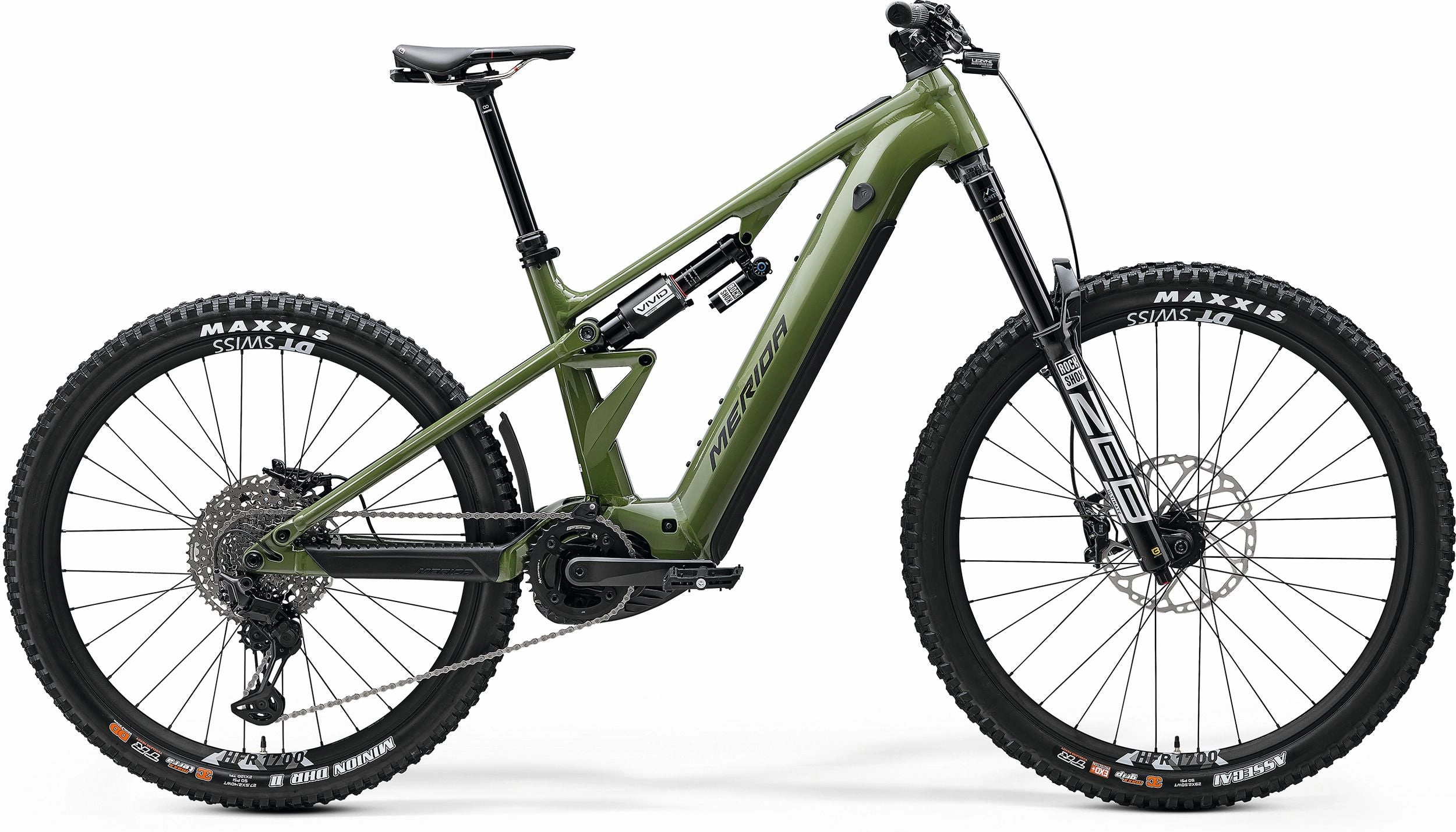 Merida eOne-Eighty 900 Electric Full Suspension Mountain Bike 2025 - Glossy Anaconda Green