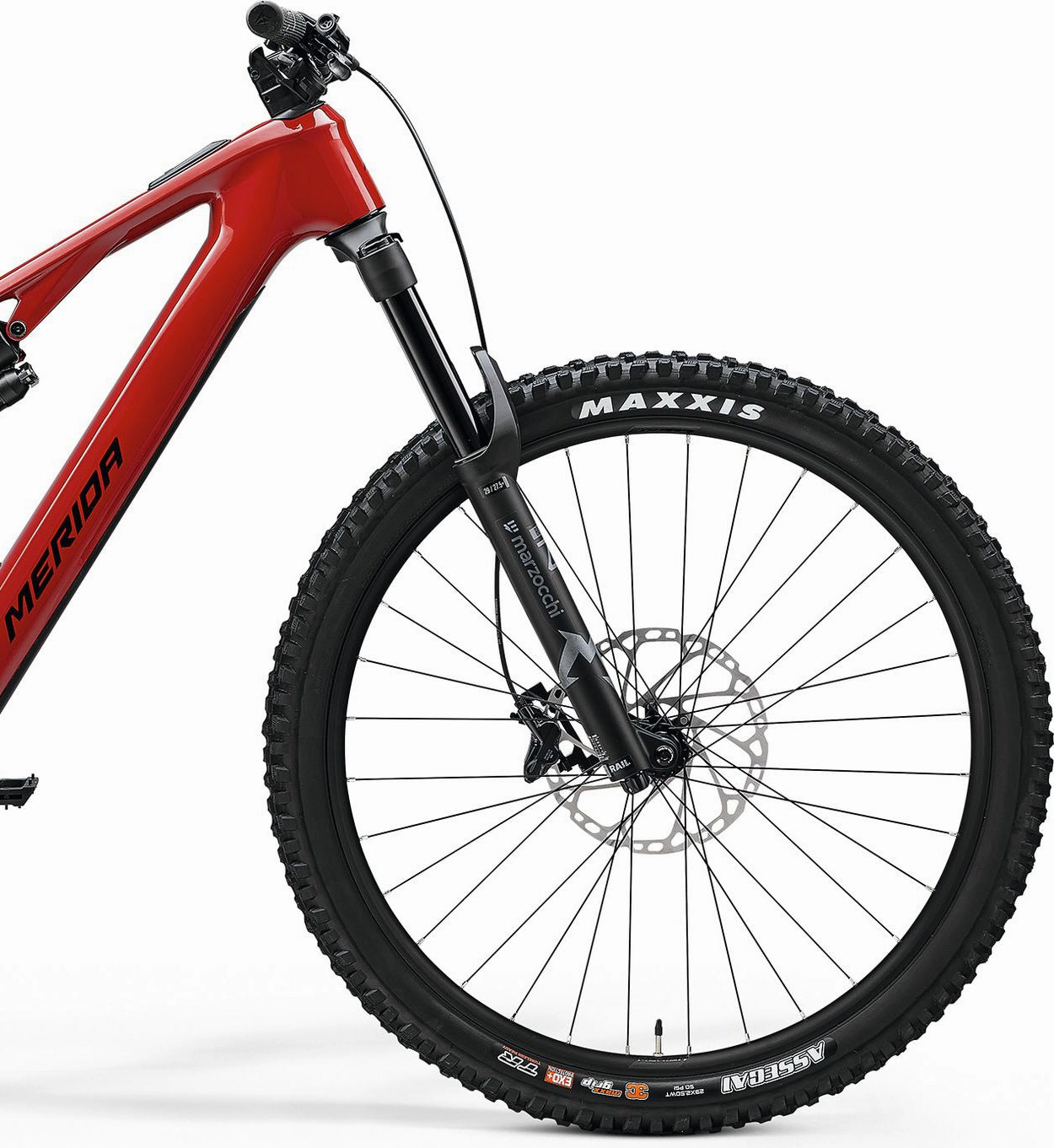 Merida eOne-Sixty SL 6000 Carbon Electric Full Suspension Mountain Bike 2025 - Glossy Heritage Red