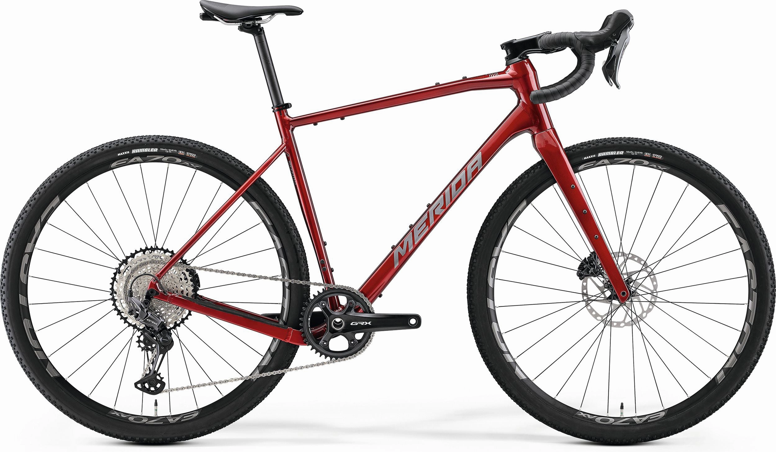 Merida Silex 700 Gravel Bike 2025 - Dark Red