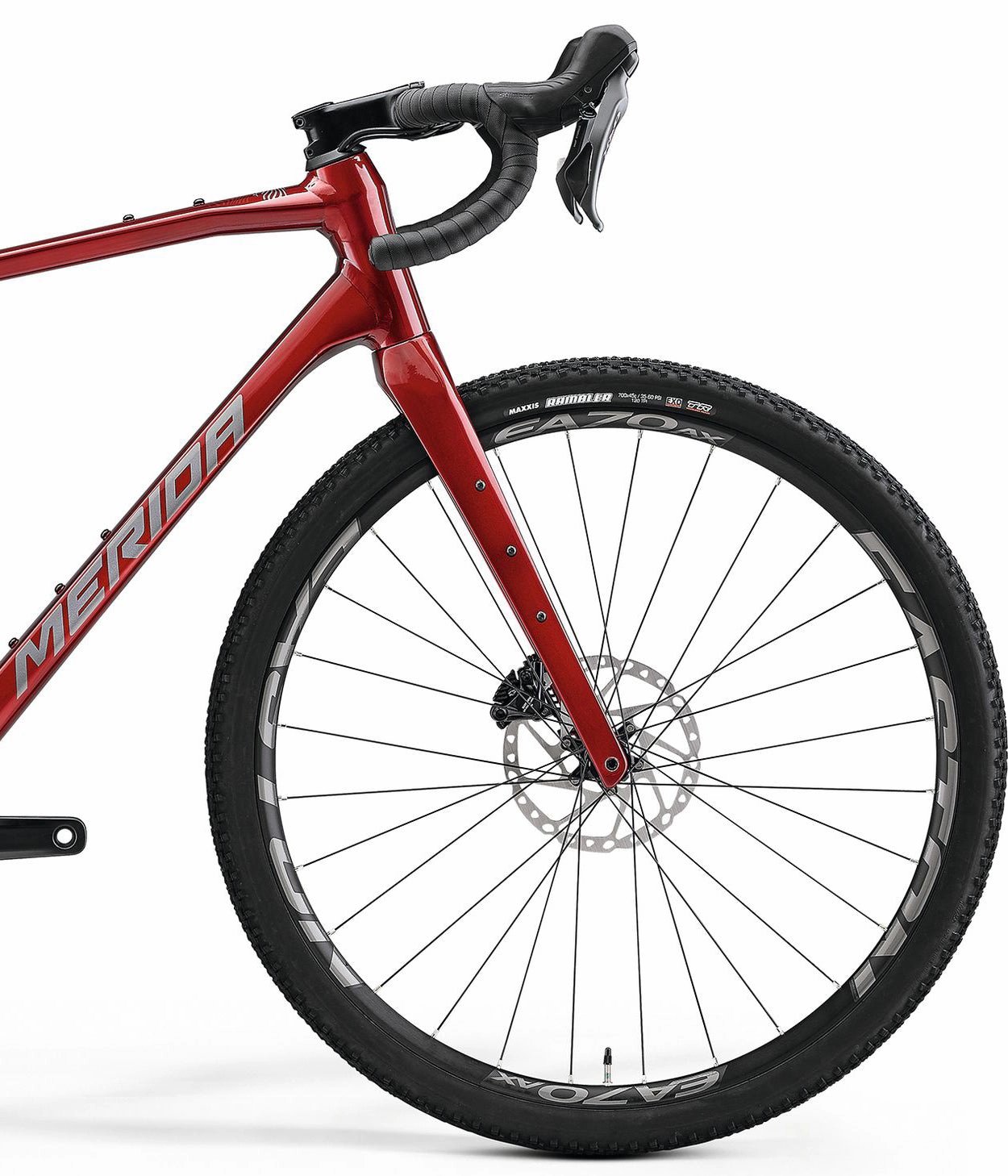 Merida Silex 700 Gravel Bike 2025 - Dark Red