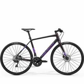 Merida Speeder 400 Flat Bar Road Bike - Silk Dark Purple