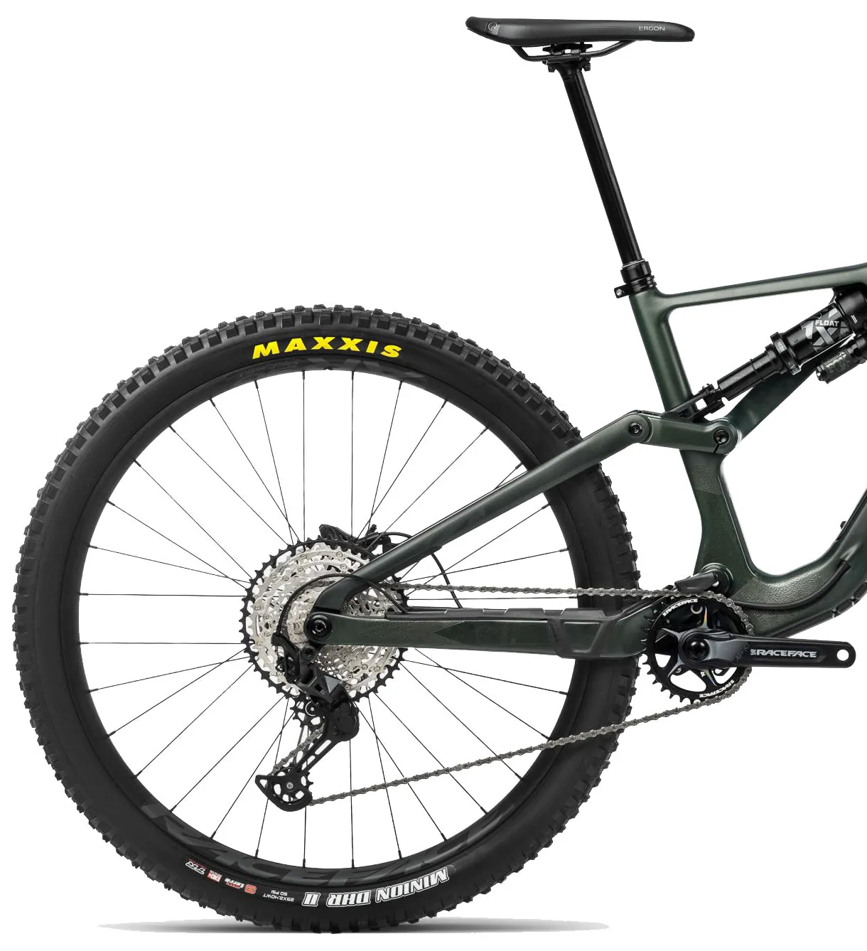 Orbea Rallon M20 Carbon Mountain Bike 2024 - Forest Green Carbon View