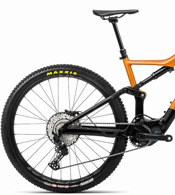 Orbea Rise H30 Electric Full Suspension Mountain Bike Ex-Demo 2022 - Orange & Black