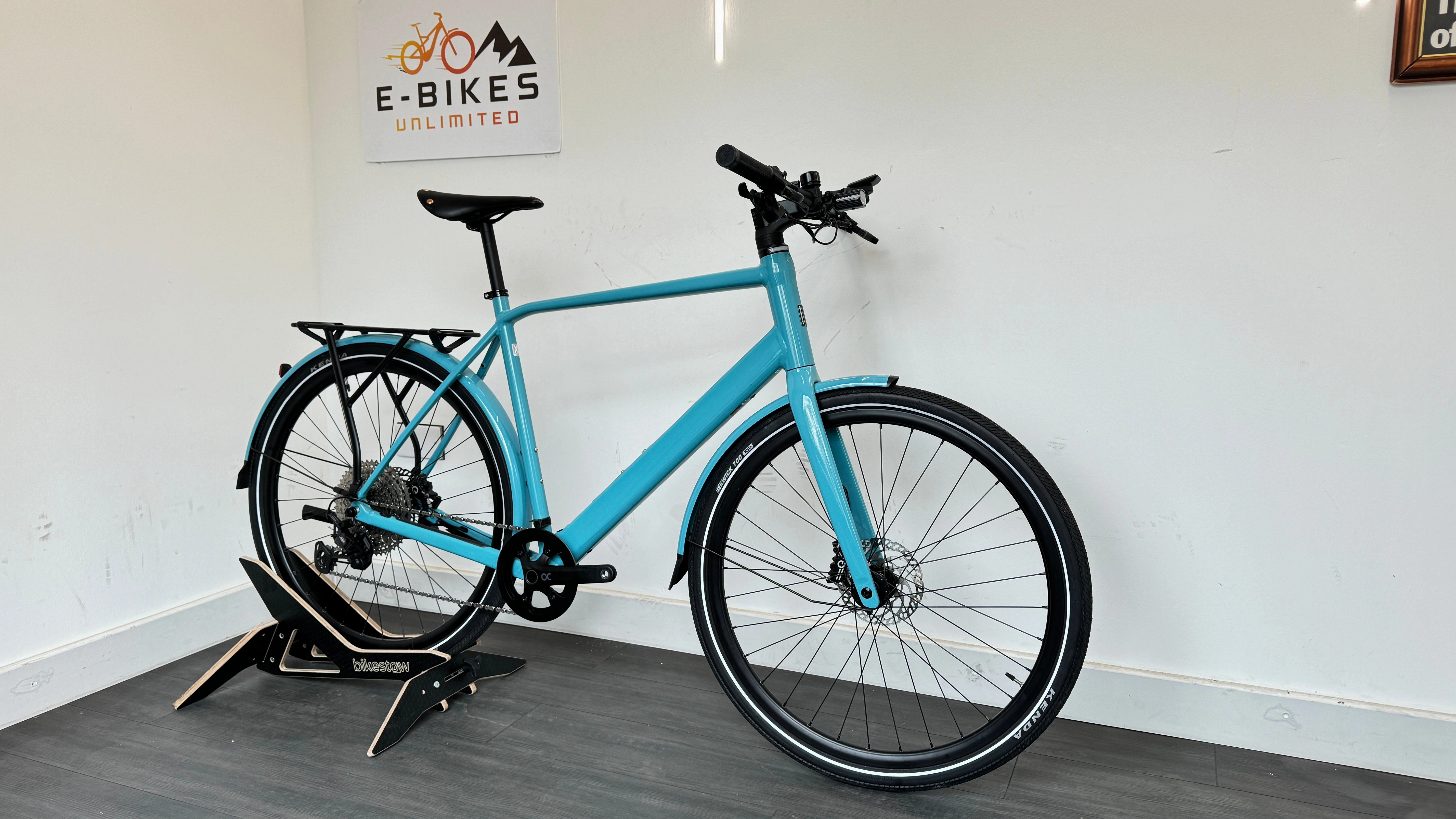 Orbea Vibe H30 Hybrid/City Bike XL EXTRA LARGE Flat Bar Sky Blue Electric Bike