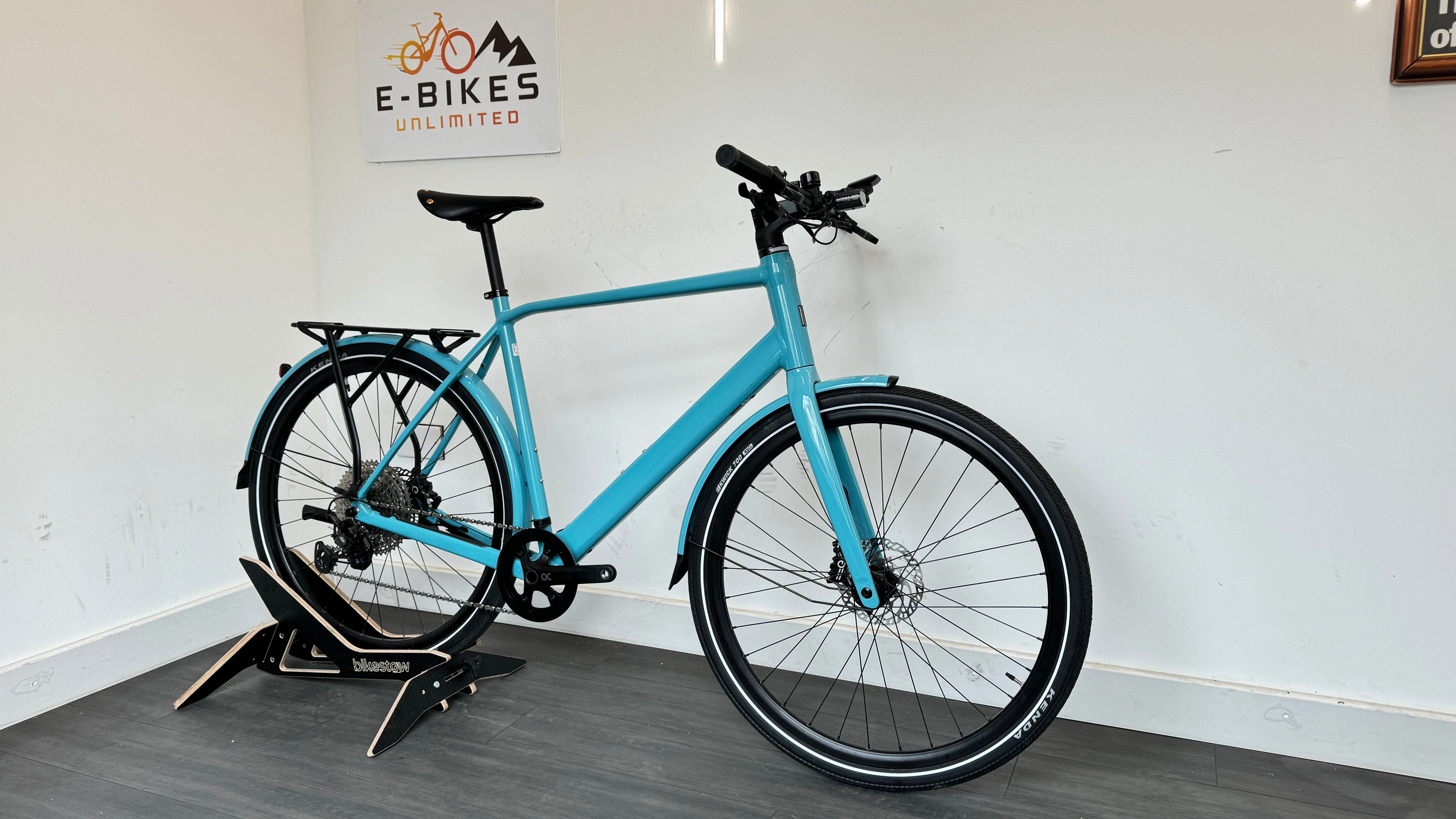 Orbea Vibe H30 Hybrid/City Bike XL EXTRA LARGE Flat Bar Sky Blue Electric Bike